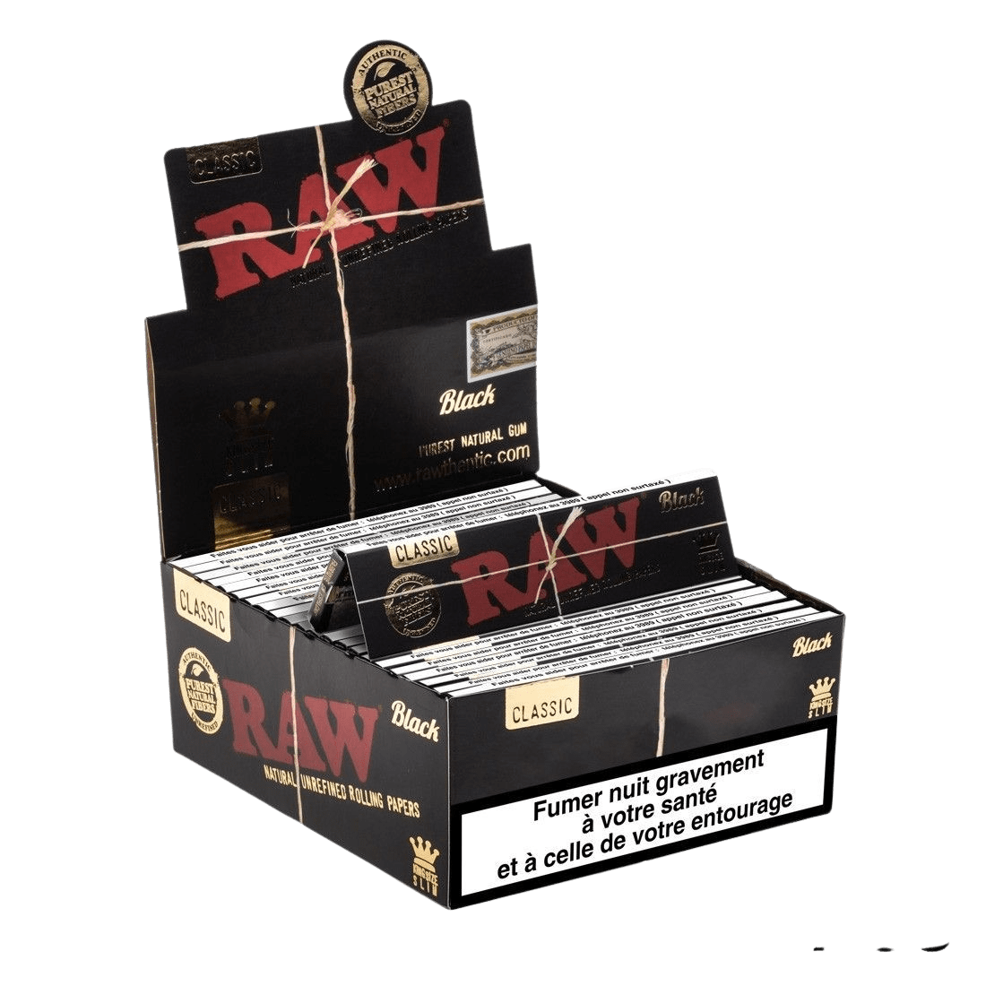 Feuilles à rouler - RAW Black (Slim)